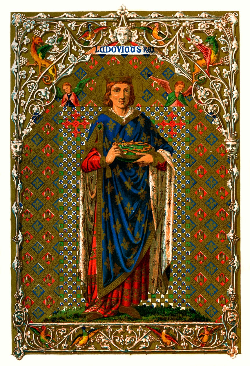 Św. Ludwik Ludwik IX, król Francji, 1886 autorstwa Unbekannt