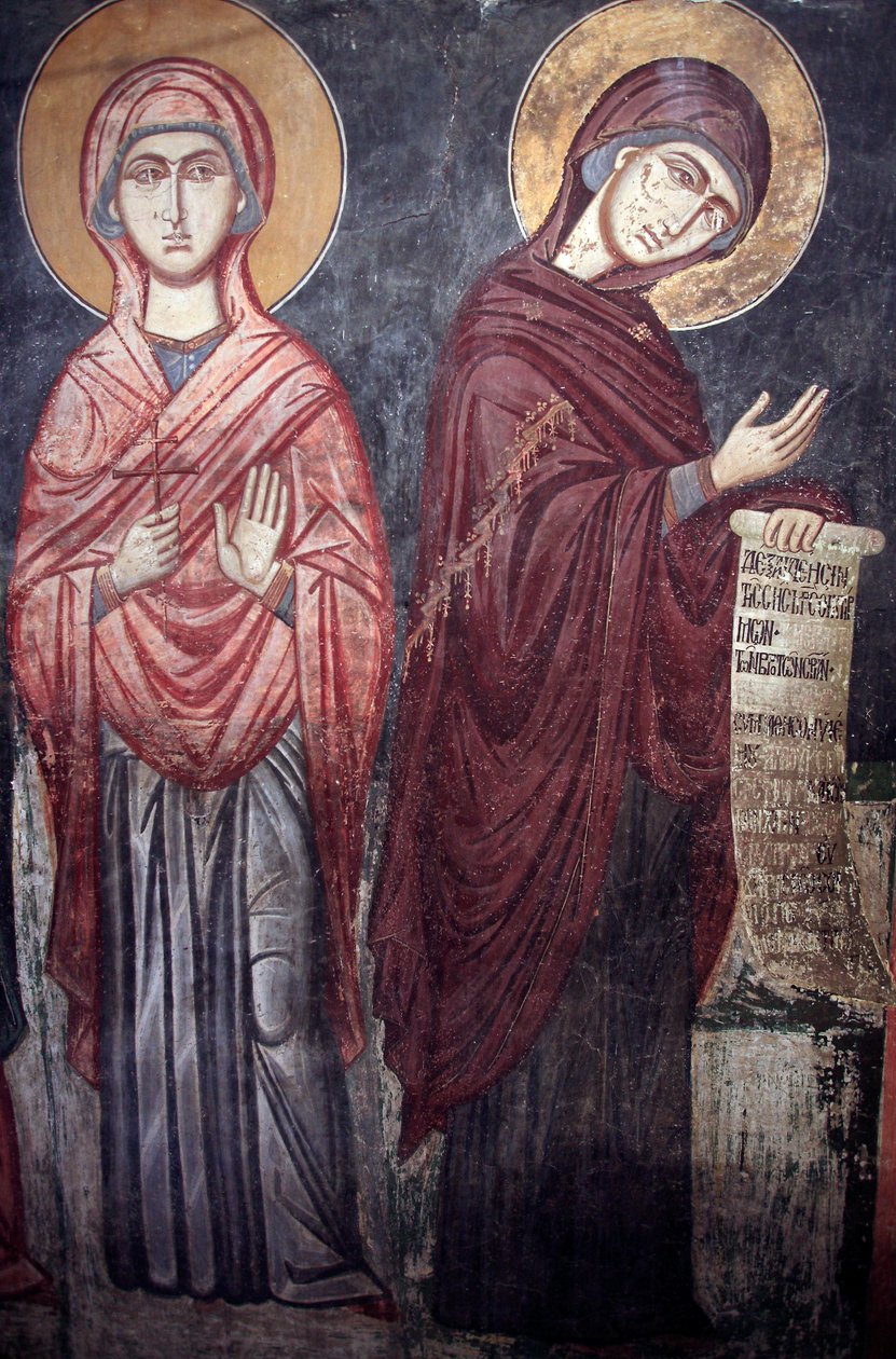 St Marina i Dziewica Maryja Timios Stavros tou Agiasmati Kościół, Święty Krzyż Agiasmati XV wiek Cypr Malowane kościoły UNESCO Troodos, Cypr autorstwa Unbekannt