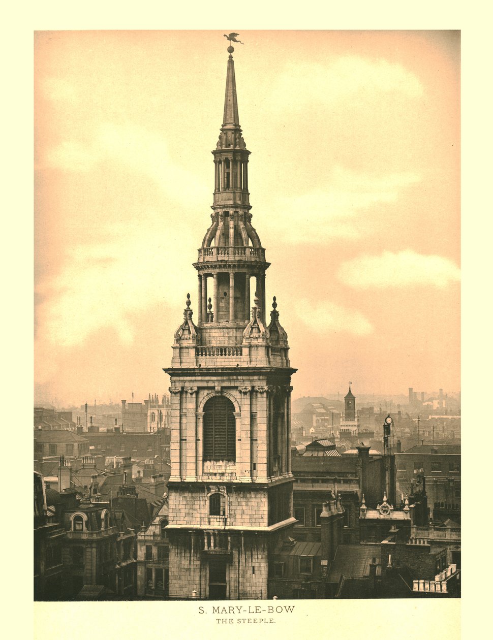 St Mary-Le-Bow, Wieża, połowa końca XIX wieku. autorstwa Unbekannt