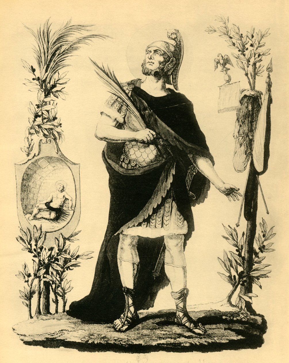 Św. Napoleona Oficera Romaina, męczennika, początek XIX w., 1921 r. autorstwa Unbekannt