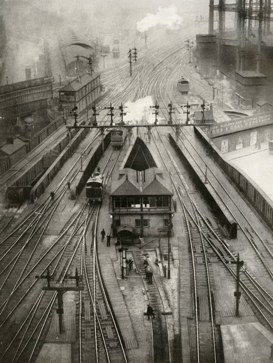 Św. Pankrasa. Stacja końcowa London, Midland and Scottish Railway, 1935. autorstwa Unbekannt