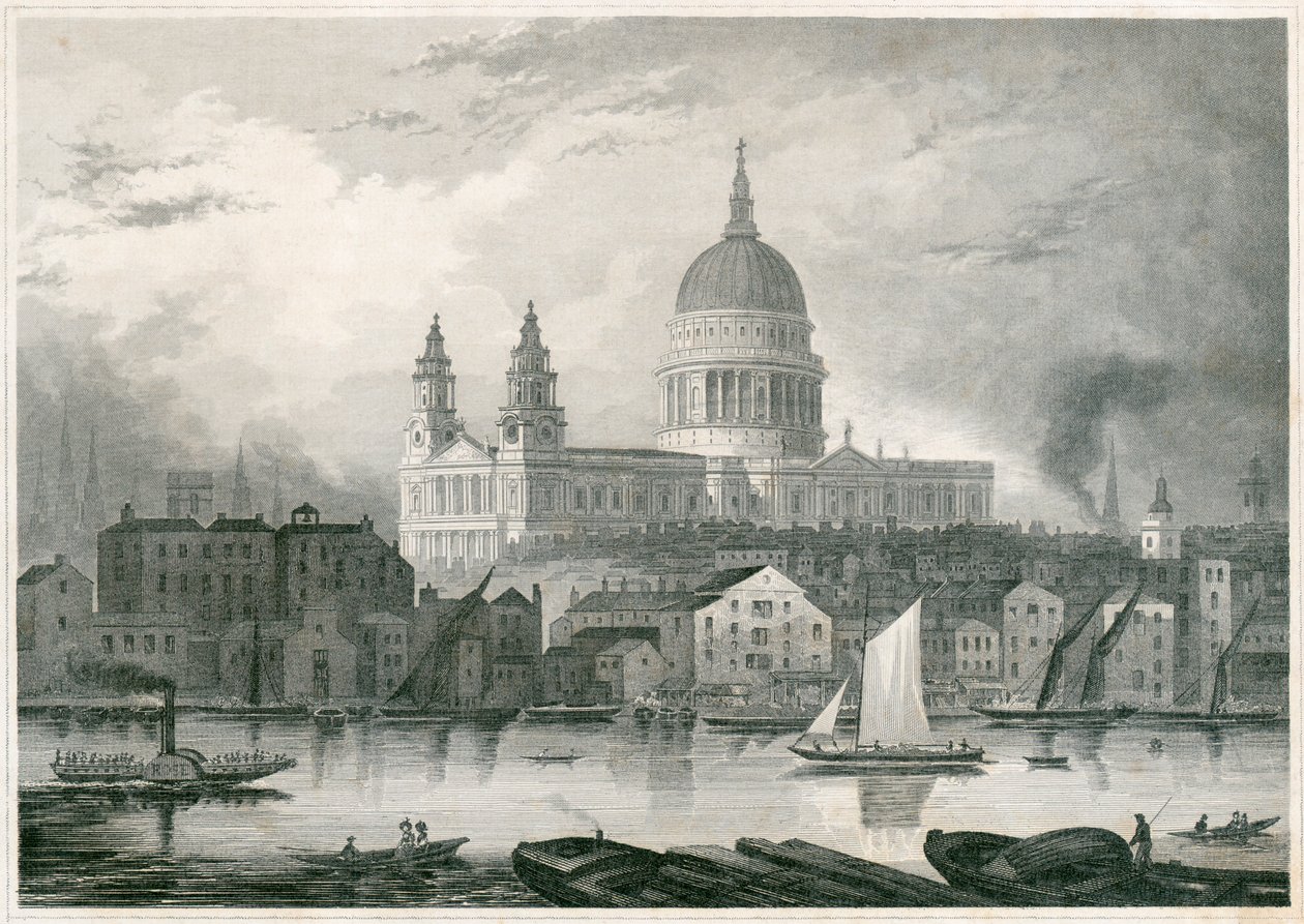 Katedra św. Pawła w Londynie, 1850 autorstwa Unbekannt