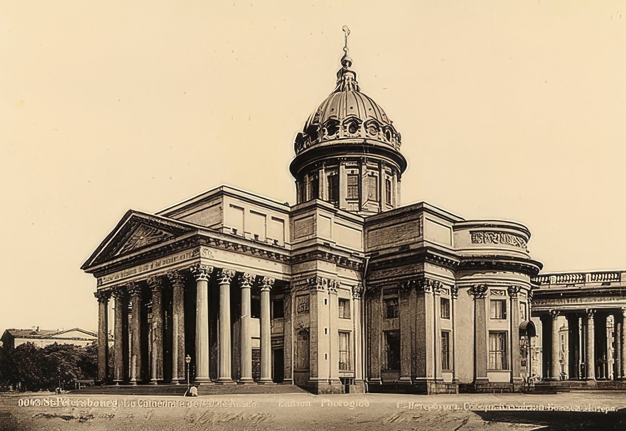 Petersburg / Rosja. Sobór Kazański. około 1900 autorstwa Unbekannt