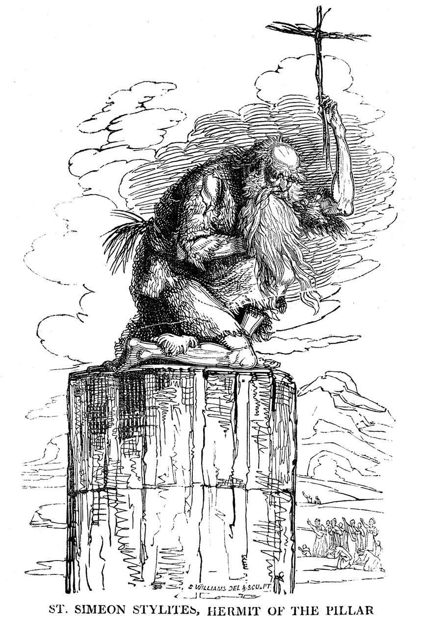 Św. Symeon Słupnik, Pustelnik Kolumny, V wiek 1825 autorstwa Unbekannt