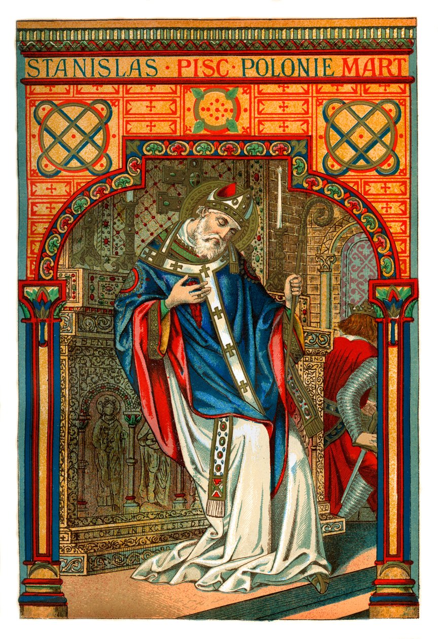 Św. Stanisław, polski biskup i męczennik z XI wieku, 1886 r. autorstwa Unbekannt