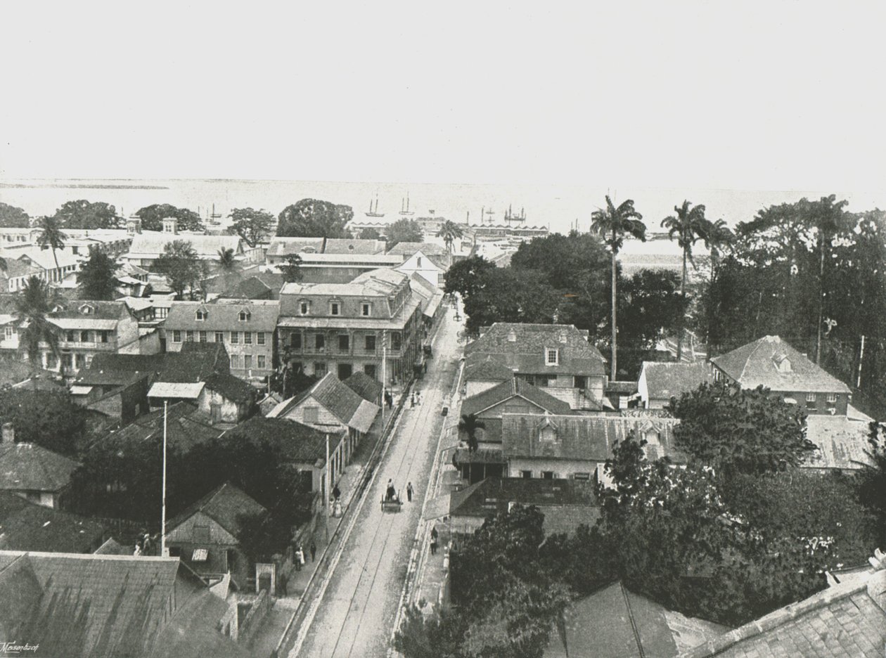 St Vincent Street, Port of Spain, Trynidad, 1895. autorstwa Unbekannt