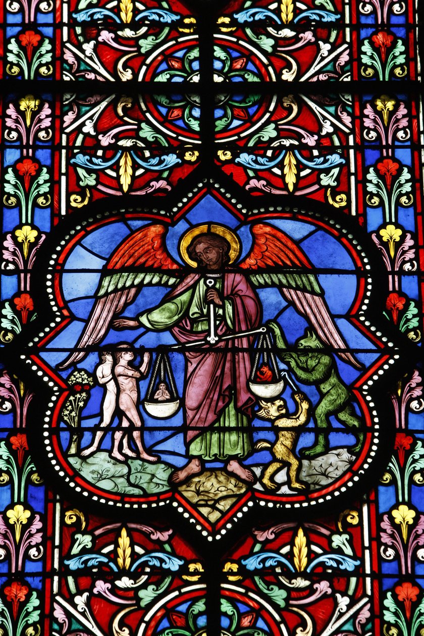 Witraże w katedrze Notre Dame de Bayeux, Bayeux, Francja autorstwa Unbekannt