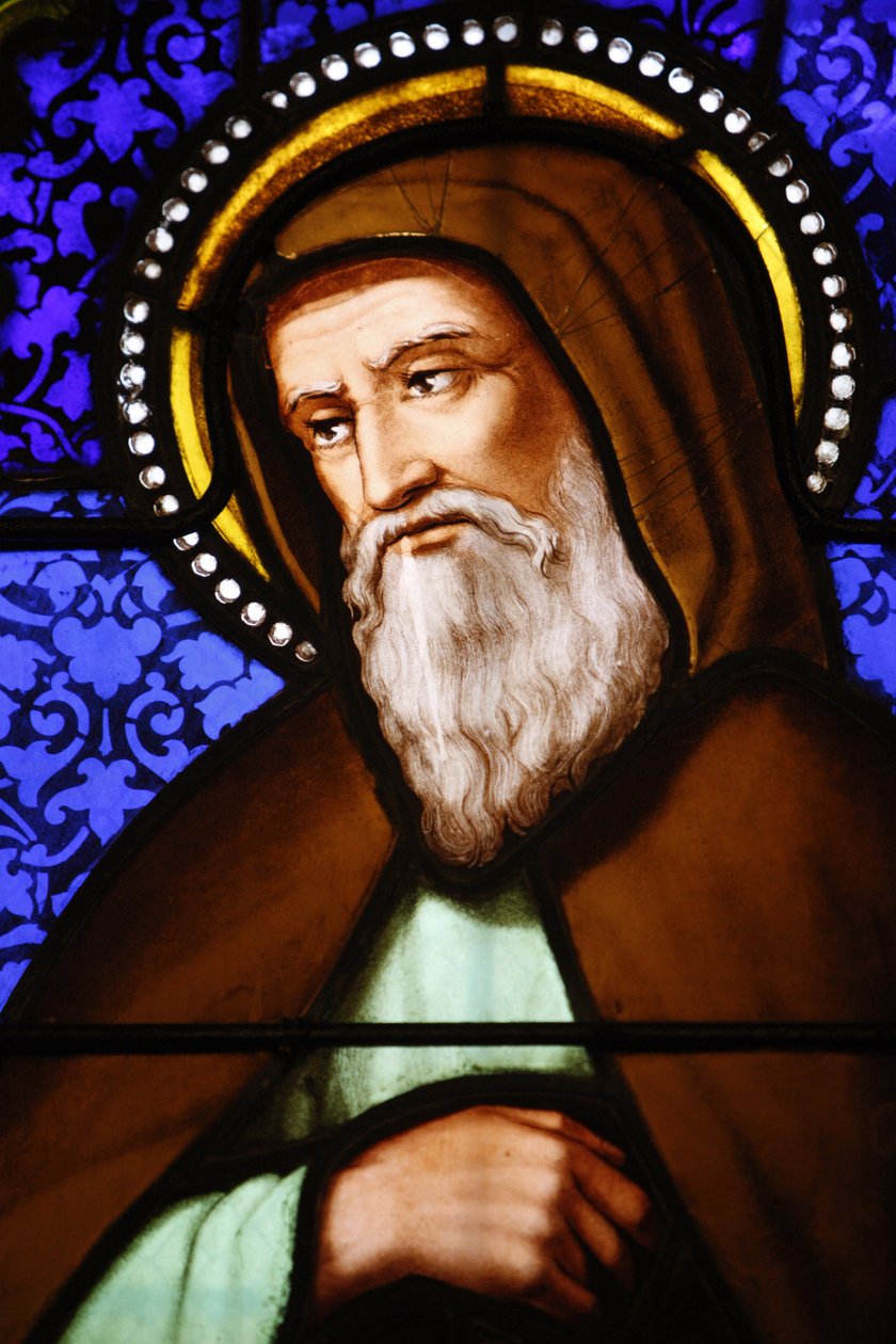 Witraże w kościele św. Pawła, Lyon : Saint Bonaventure, Lyon, Francja autorstwa Unbekannt