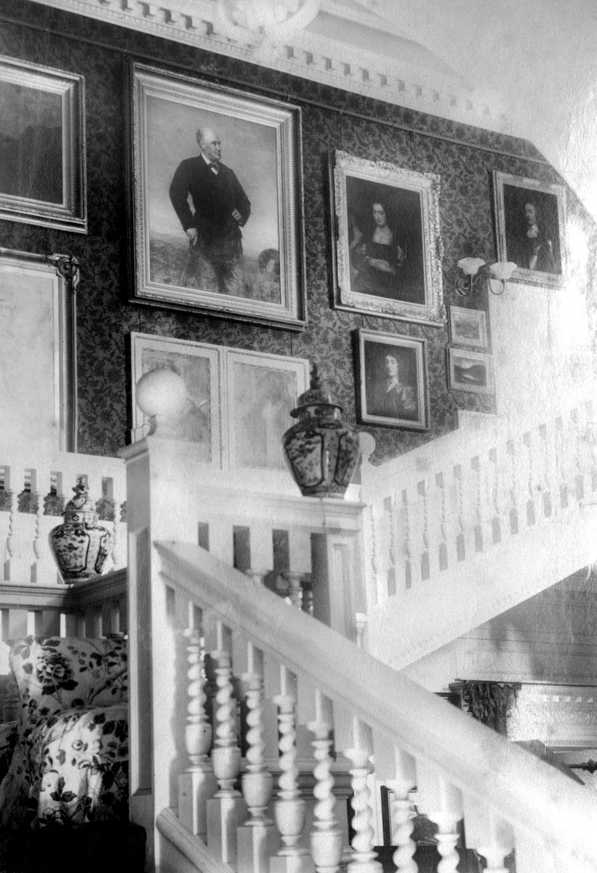 Schody zdobione malowidłami, ok. 1882 r. autorstwa Unbekannt
