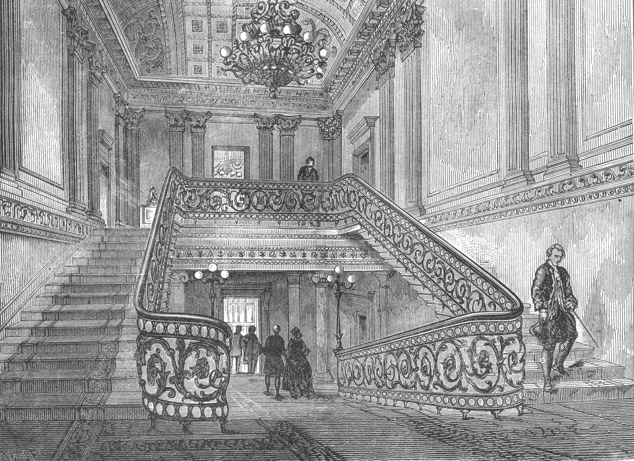 Schody w Northumberland House, 1897 autorstwa Unbekannt