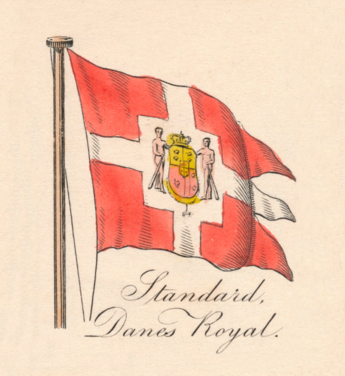 Standard, Duńczycy Royal, 1838 autorstwa Unbekannt