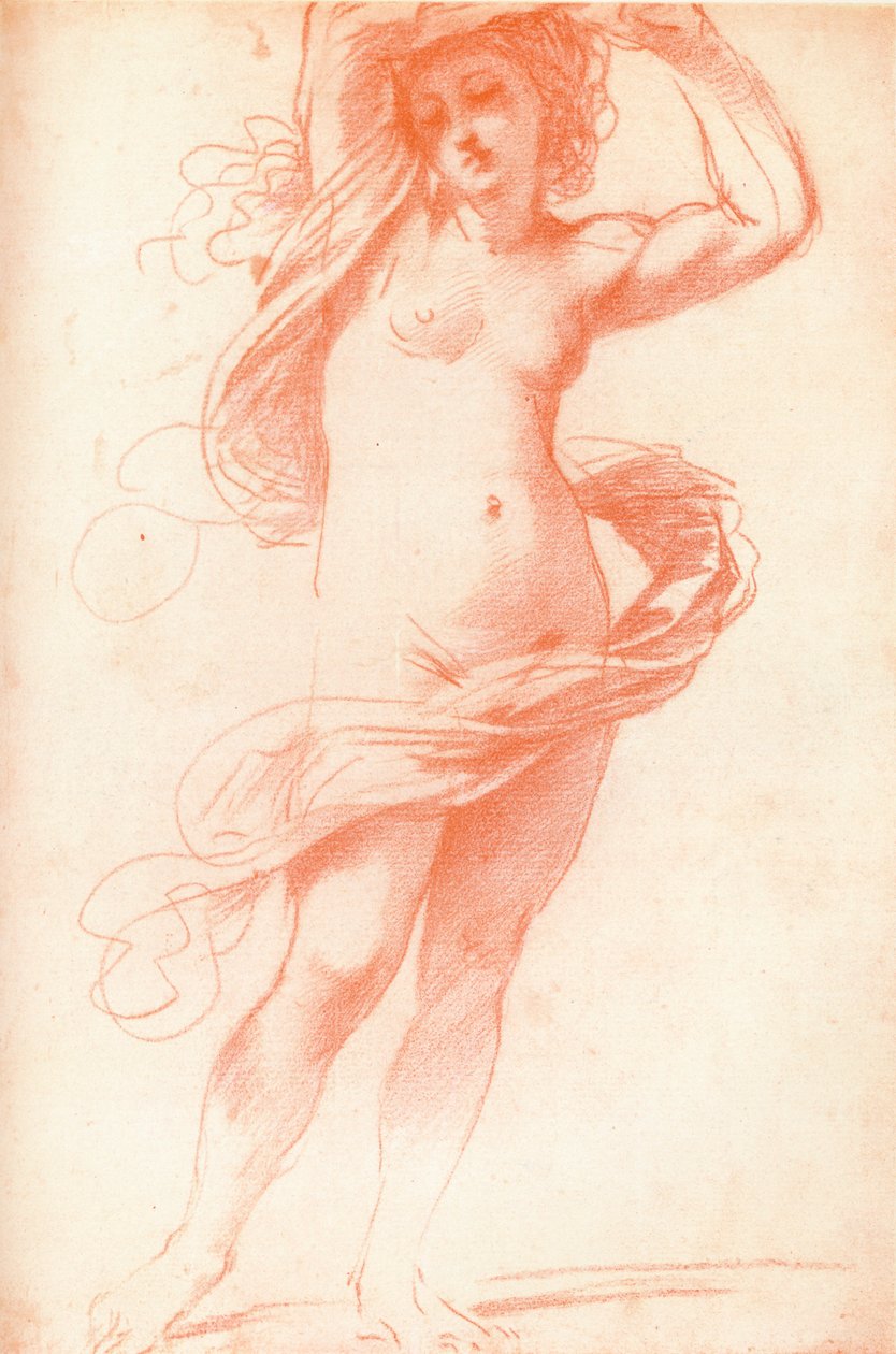 Akt kobiecy stojący, XVII w., 1925 autorstwa Unbekannt