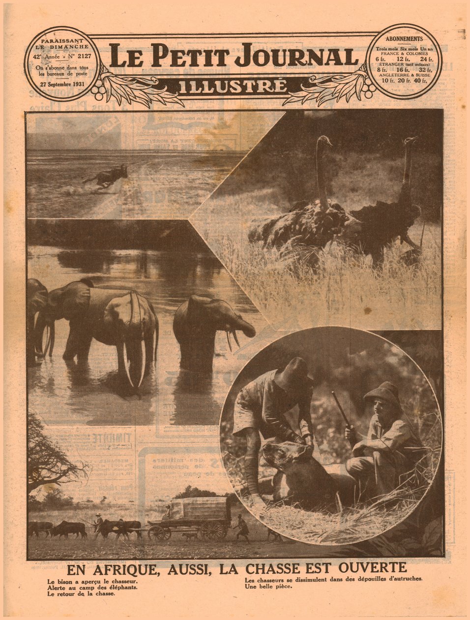 Początek afrykańskiego sezonu polowań, 1931. autorstwa Unbekannt