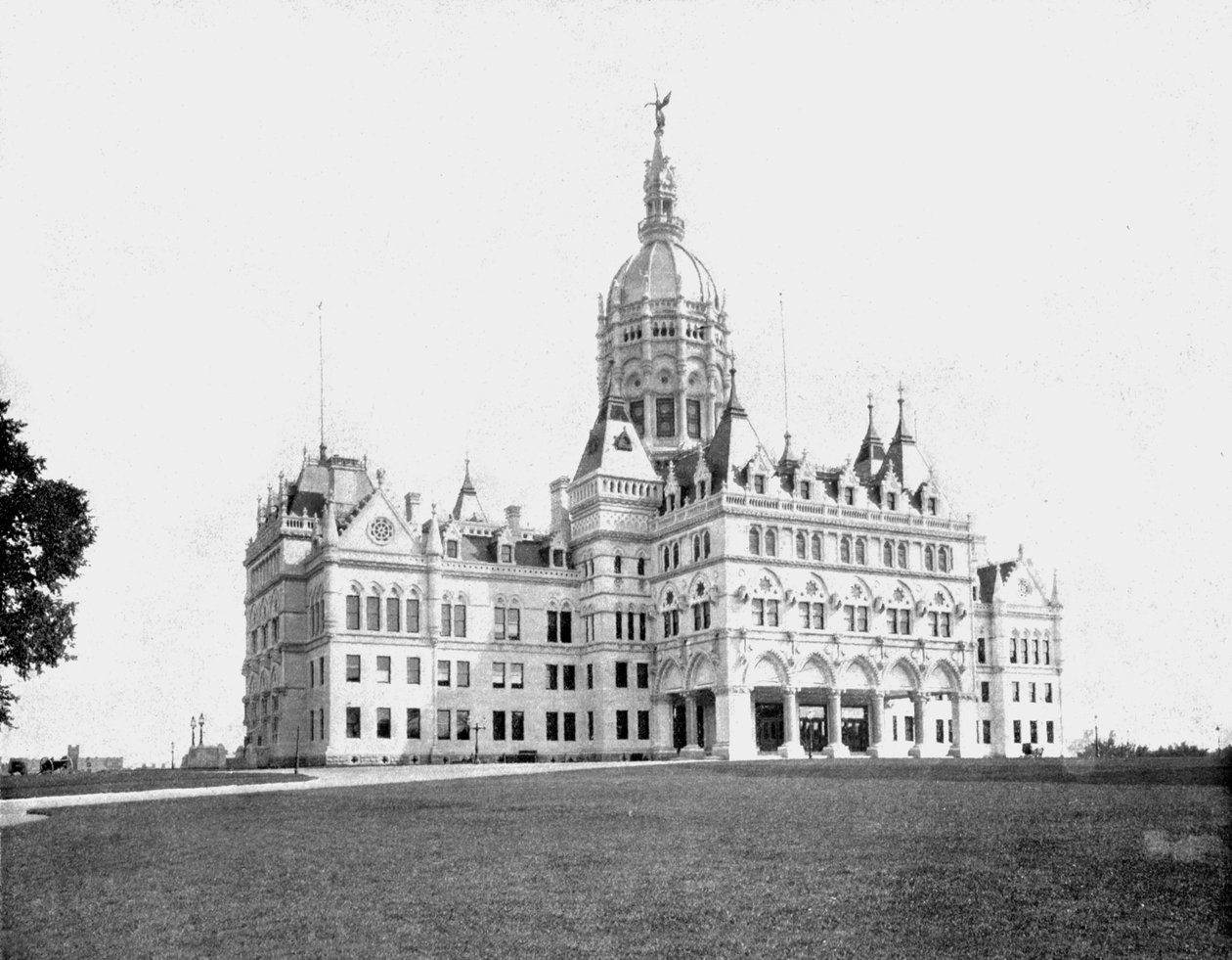 Kapitol stanu Hartford, Connecticut, USA, ok. 1900 r. autorstwa Unbekannt