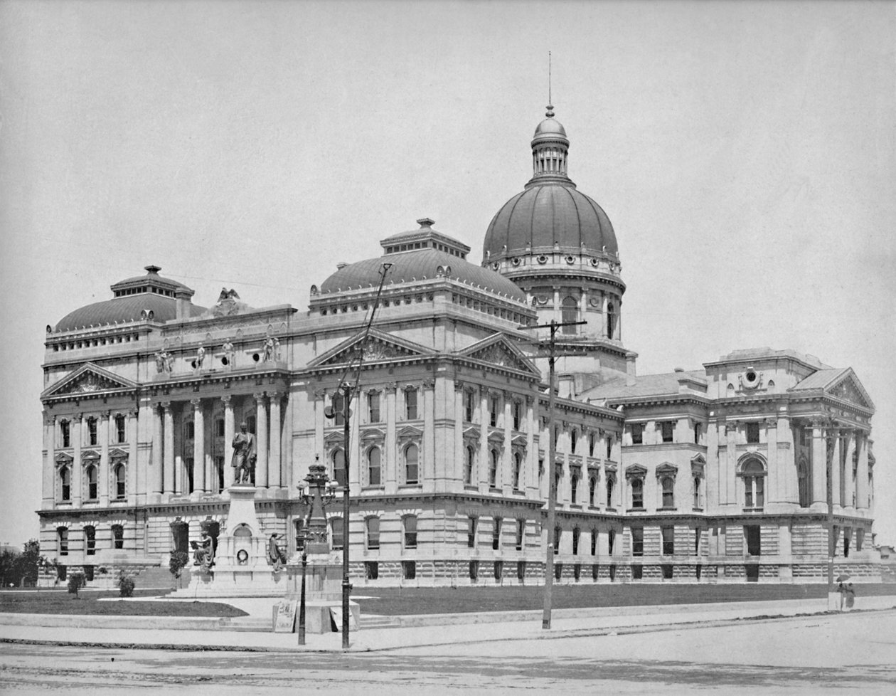 Kapitol stanu, Indianapolis, Indiana, ok. 1897 r. autorstwa Unbekannt