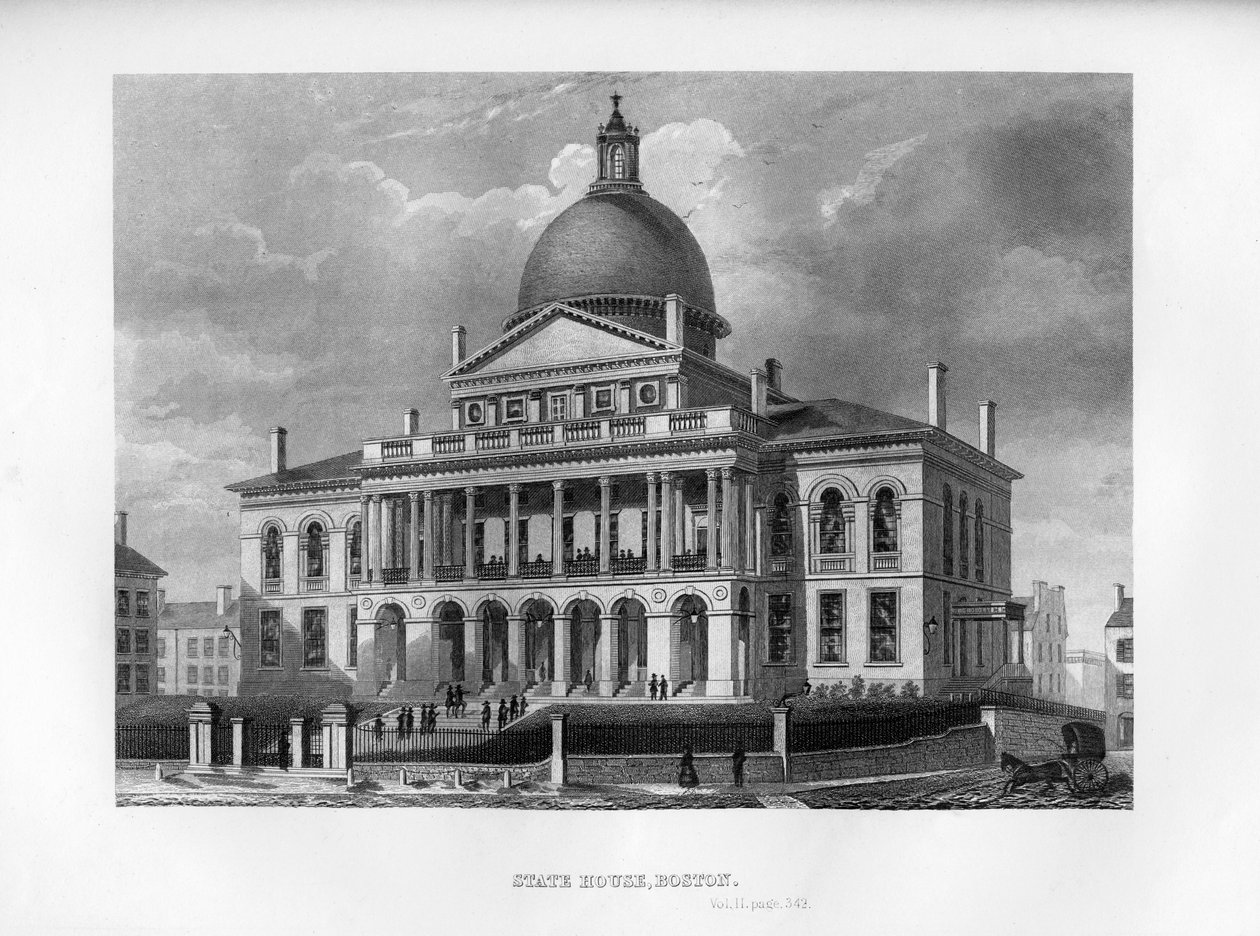 State House, Boston, Massachusetts, 1855 autorstwa Unbekannt