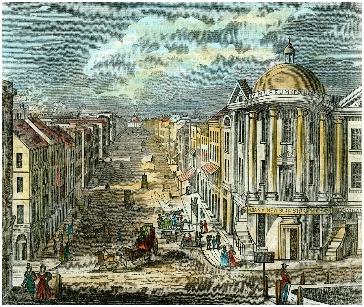 State Street, Albany, Nowy Jork, USA, c1835 autorstwa Unbekannt