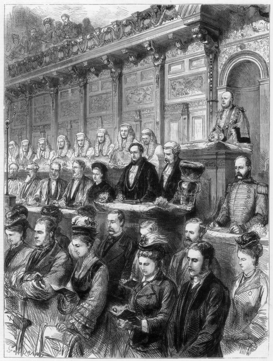 Wizyta państwowa sędziów w katedrze św. Pawła, 1875 autorstwa Unbekannt