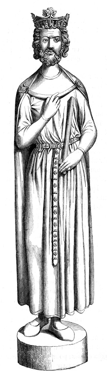 Posąg Childeberta, XIII wiek 1849 autorstwa Unbekannt
