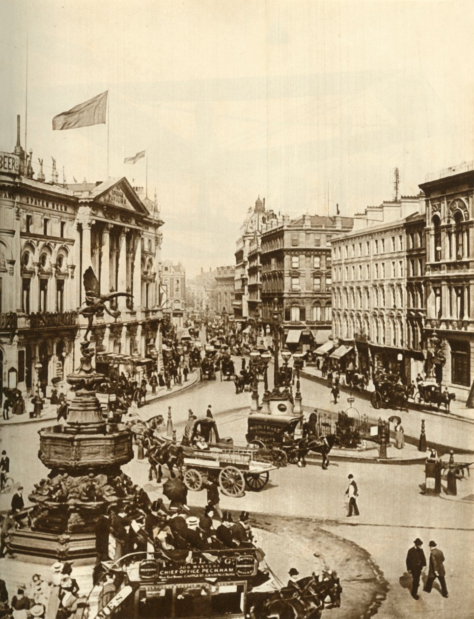 Statua Erosa na Piccadilly Circus, Londyn, c1910, 1935. autorstwa Unbekannt