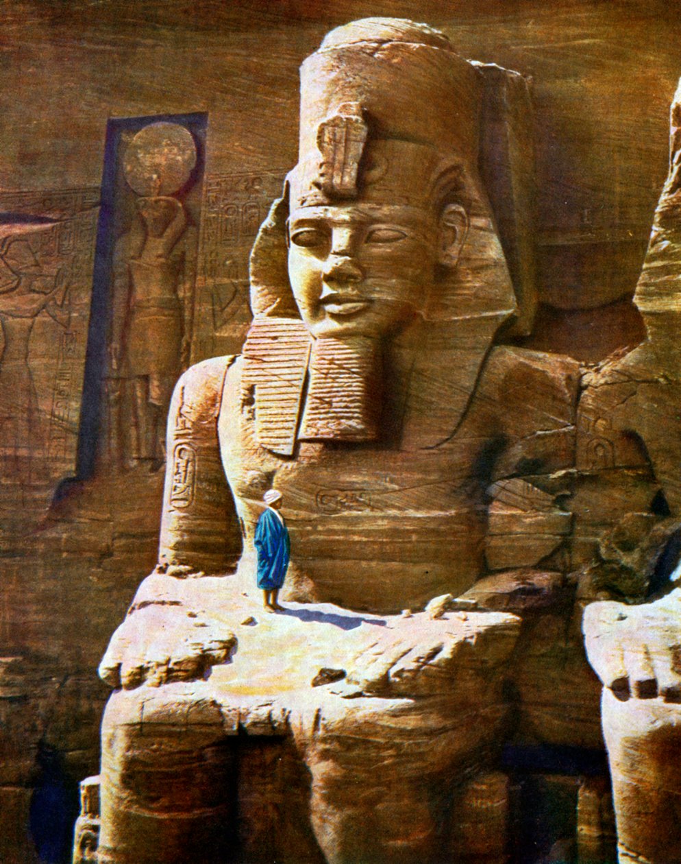 Posąg Ramzesa II w Abu Simbel, Egipt, 1933-1934 autorstwa Unbekannt
