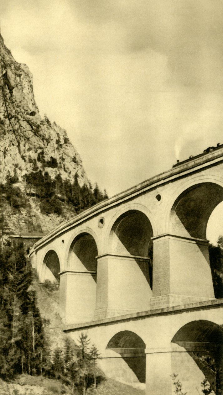 Parowóz na kolei Semmering, Dolna Austria, ok. 1935. autorstwa Unbekannt