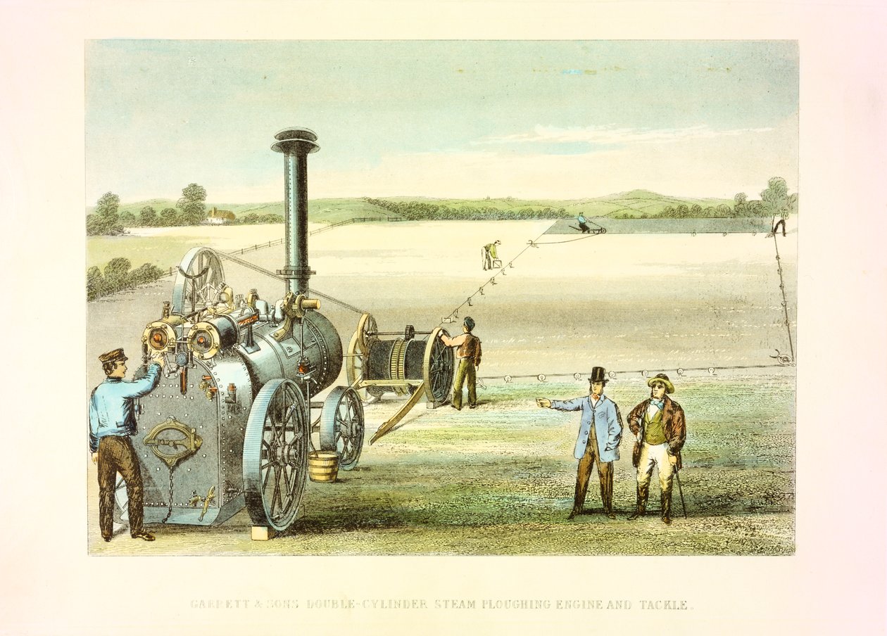 Sprzęt do orki parowej, c1860 autorstwa Unbekannt