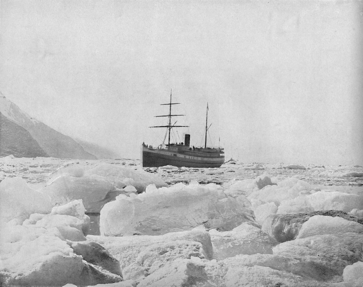 Królowa parowca, Glacier Bay, Alaska, ok. 1897 r. autorstwa Unbekannt