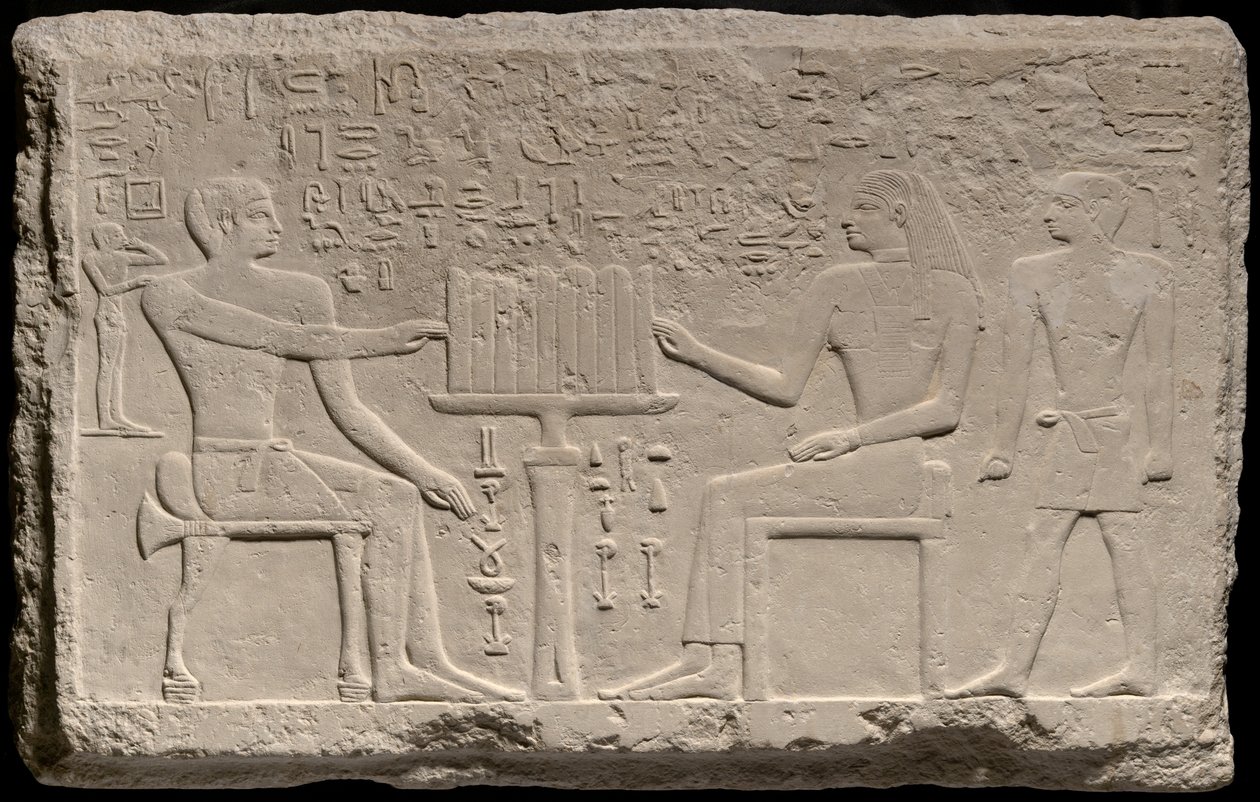 Stela z Thenti i Nefert, Egipt, Stare Państwo, połowa IV dynastii około 2566-2532 p.n.e. autorstwa Unbekannt