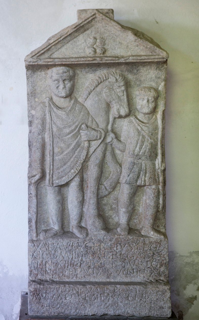 Stela, Valerio Alucenzio, kamień, 3 centy. autorstwa Unbekannt