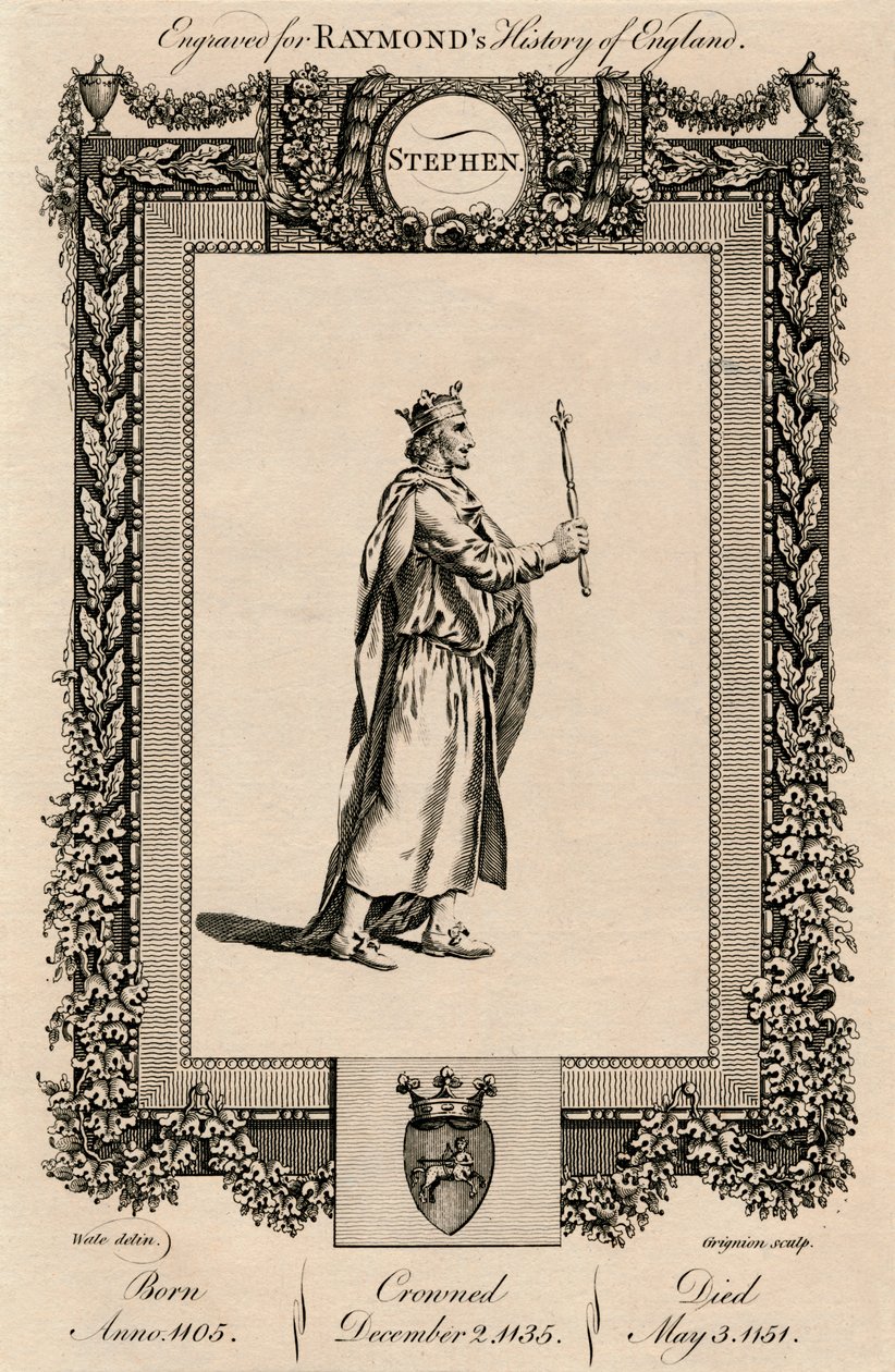 Stefan, 1092-1154, ok. 1787. autorstwa Unbekannt