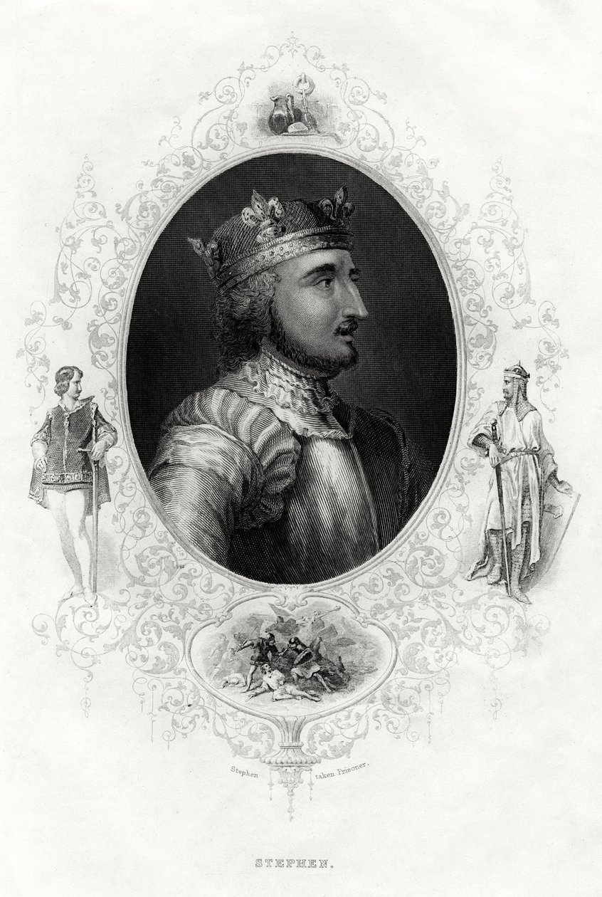 Stephen, ostatni król Anglii normański, 1860 autorstwa Unbekannt