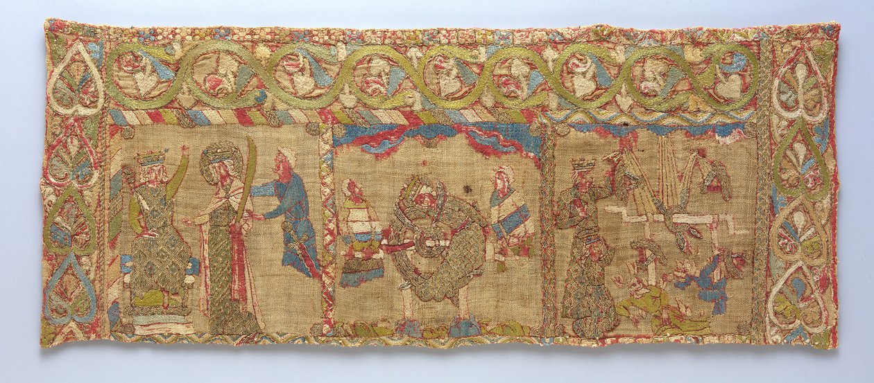 Ukradł z męczeńską śmiercią św. Katarzyny, niemiecki, ca. 1200. autorstwa Unbekannt