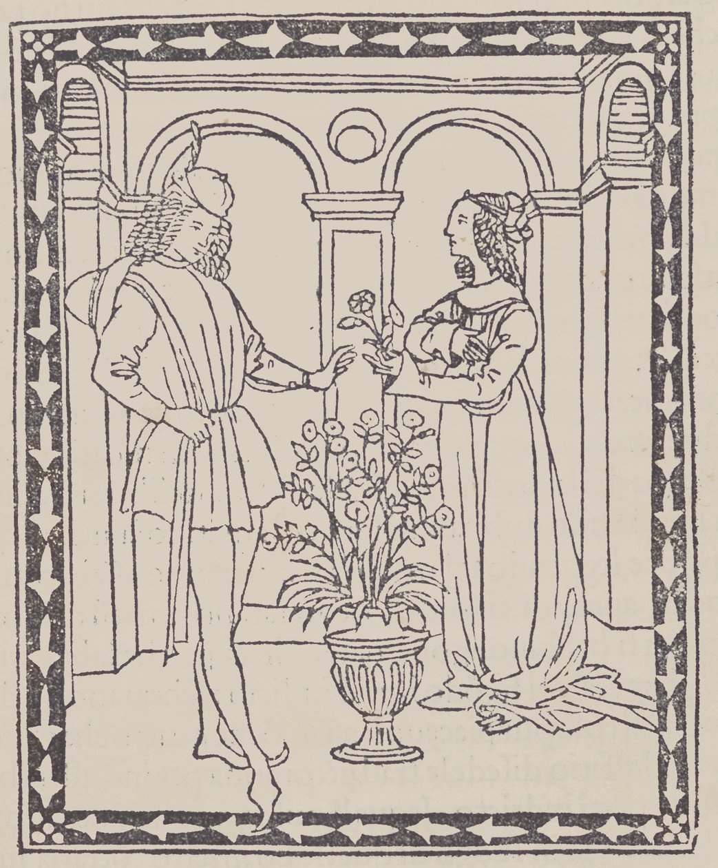 Opowieść o dwojgu kochankach Opowieść o dwojgu kochankach, ca. 1495-1500. autorstwa Unbekannt