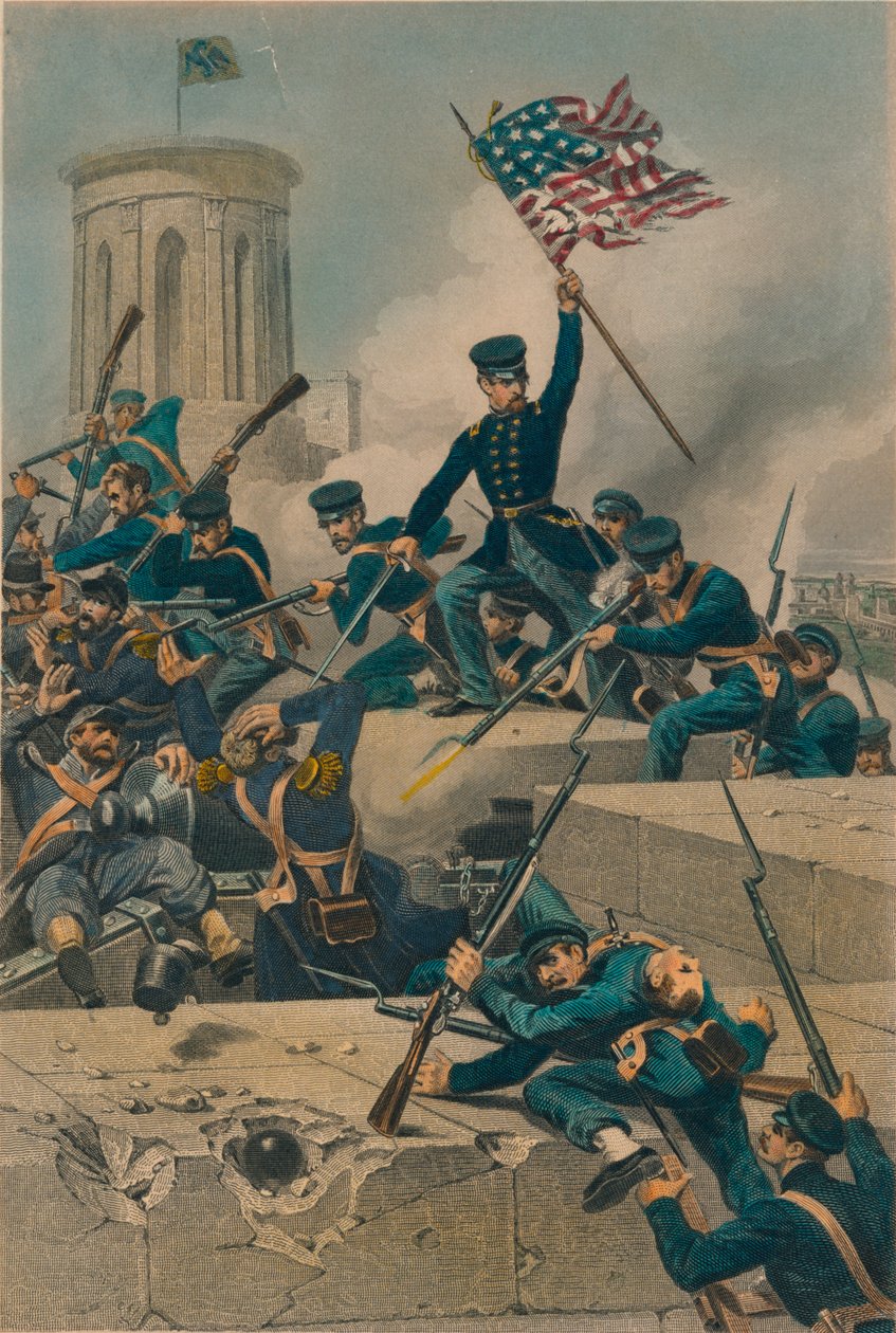 Szturm na Chapultepec, 1877 autorstwa Unbekannt