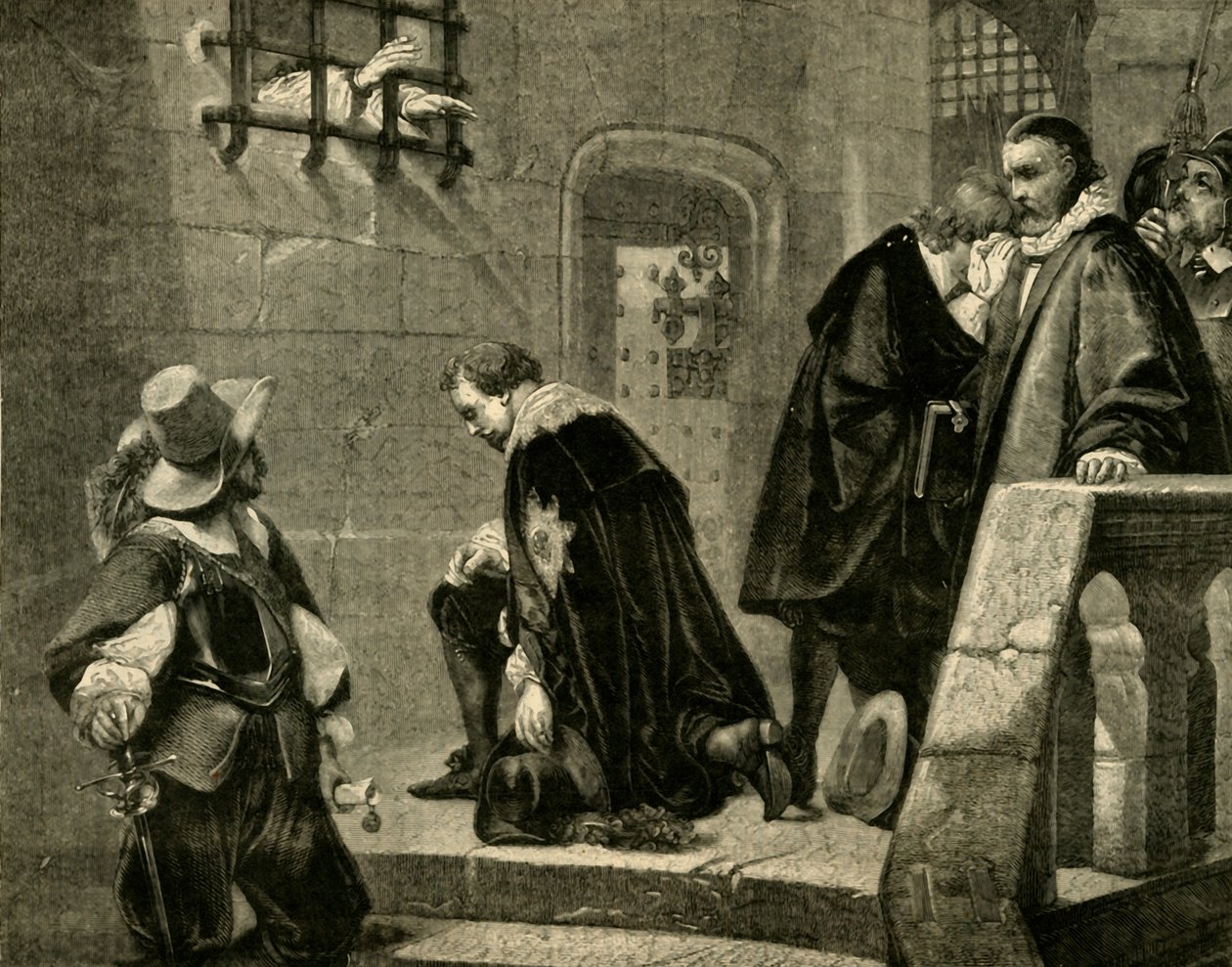 Strafford idąc na egzekucję, 1641, 1881. autorstwa Unbekannt