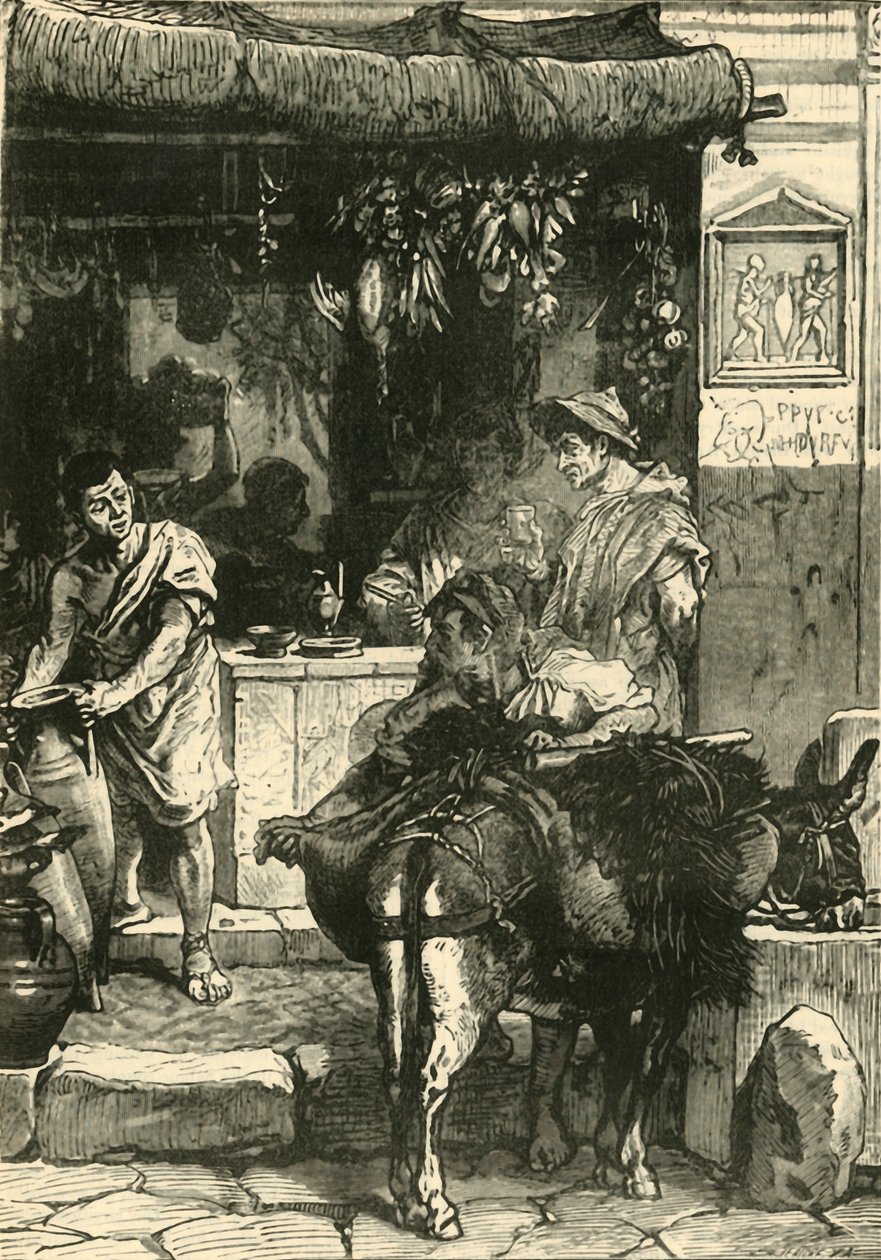 Scena uliczna w Pompejach, 1890. autorstwa Unbekannt