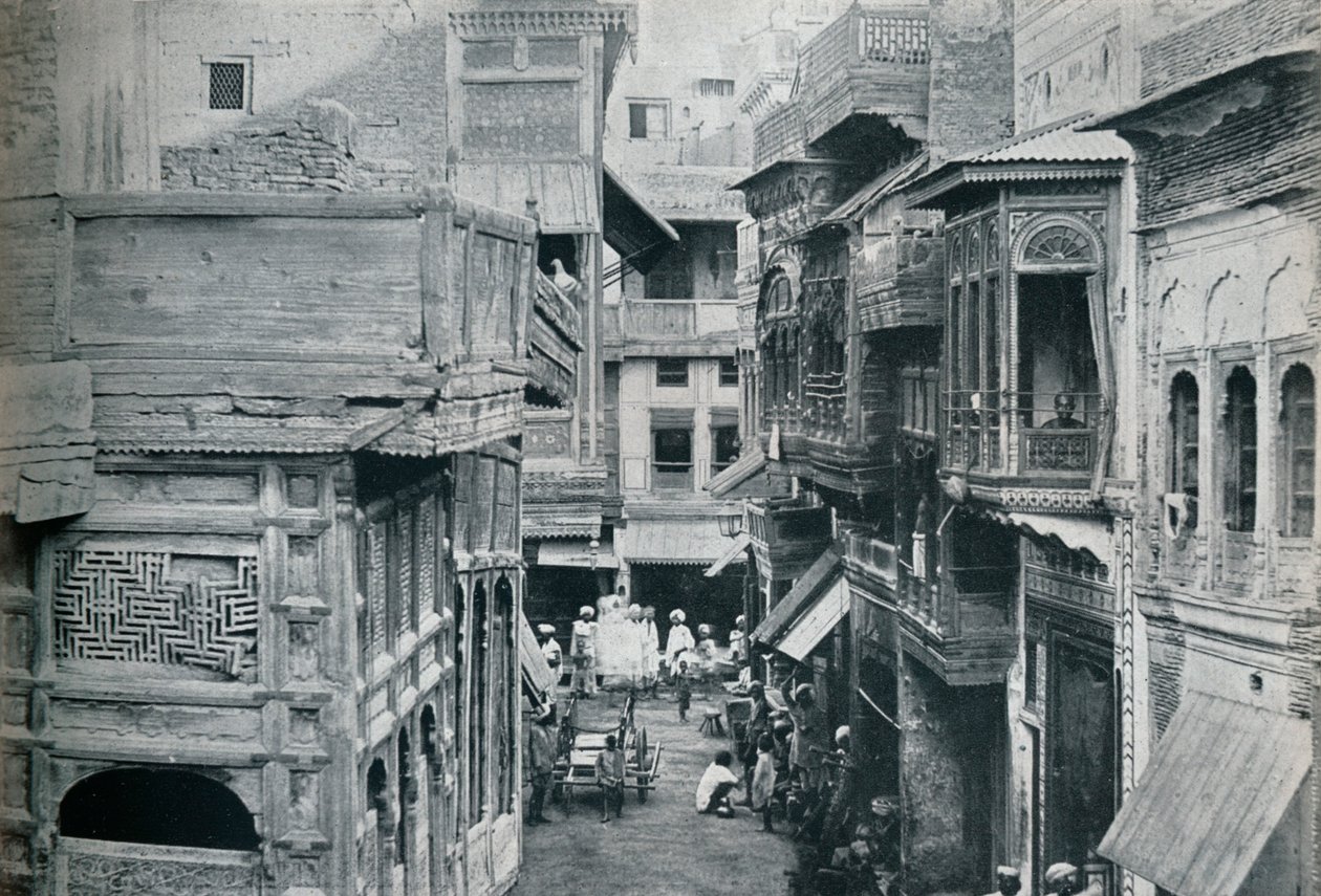 Ulica w Lahore, stolicy Panjab, ok. 1942 r. autorstwa Unbekannt