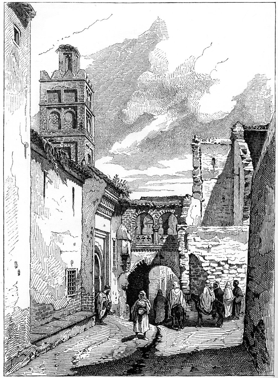 Widok ulicy w Tlemcen, Algieria, c1890 autorstwa Unbekannt
