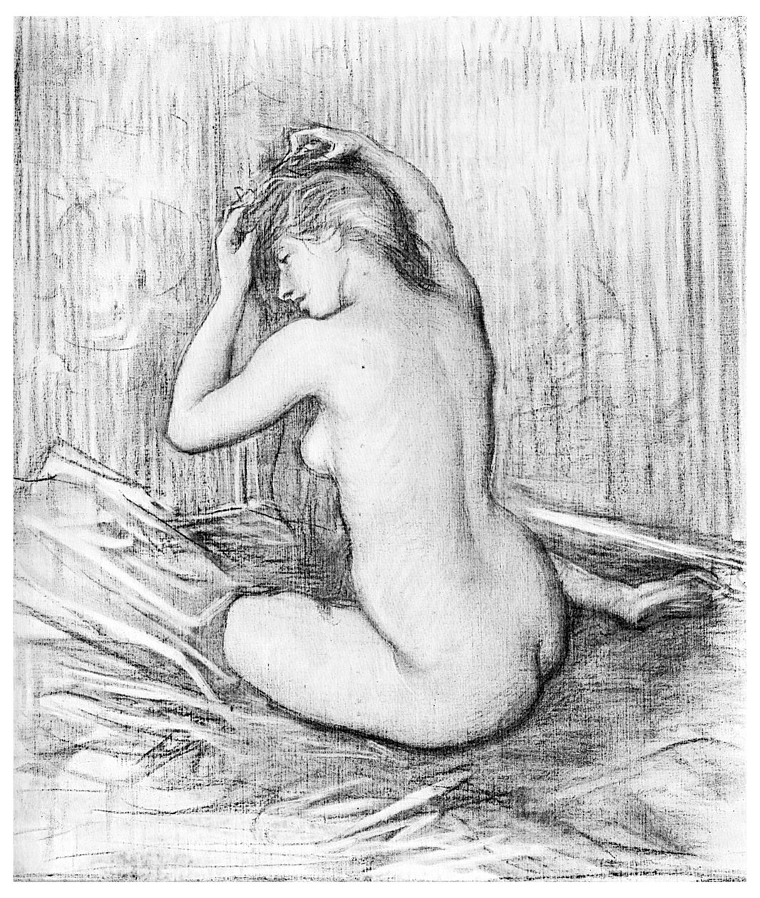 Studium, 1901 autorstwa Unbekannt