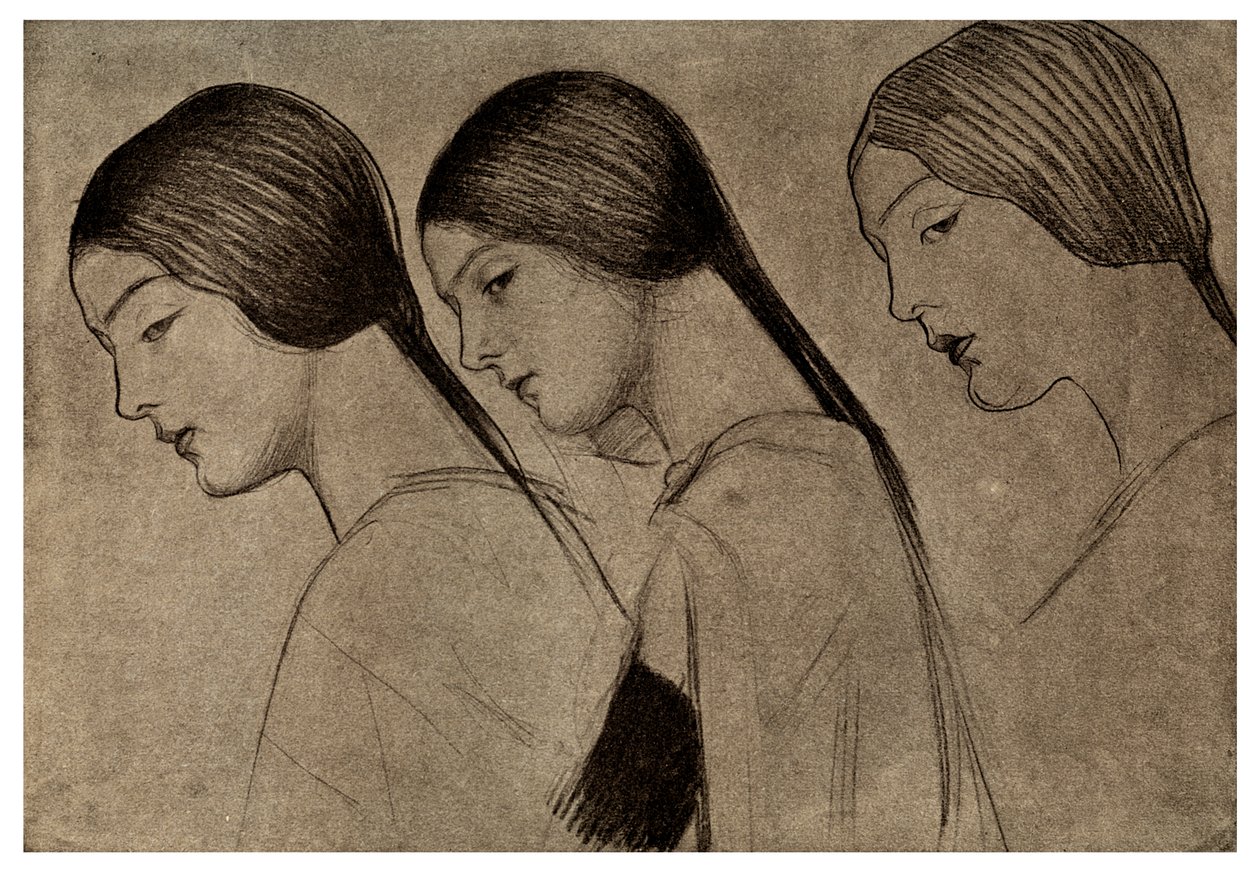 Studium, 1901 autorstwa Unbekannt
