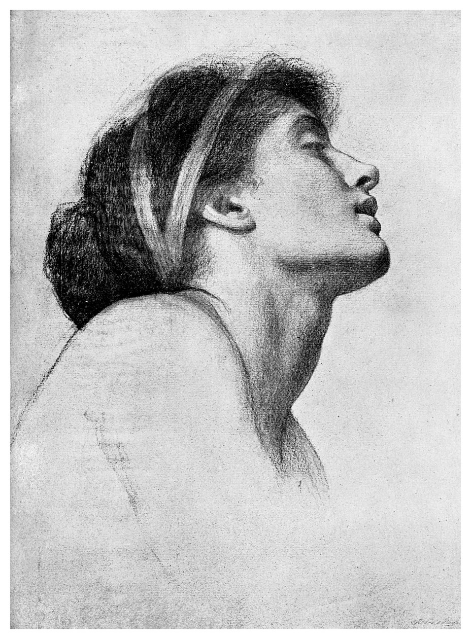 Studium dla Paolo i Franceski, 1895 autorstwa Unbekannt
