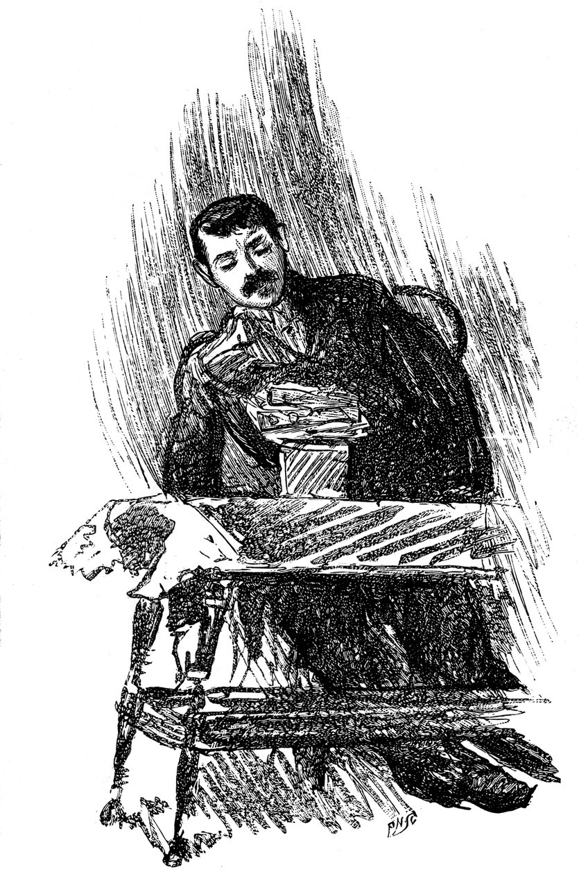 Podmiot wchodzący w hipnotyczny trans, 1891 autorstwa Unbekannt