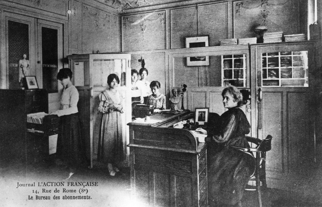 Biuro prenumeraty gazety LAction Francaise, Paryż, 1917 autorstwa Unbekannt