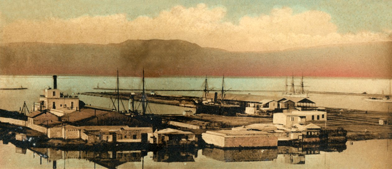 Suez - Doki, c1918-c1939. autorstwa Unbekannt