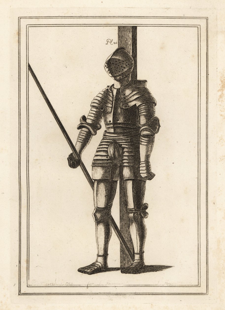 Zbroja wykonana dla króla Henryka VIII w wieku 18 lat w Tower of London autorstwa Unbekannt