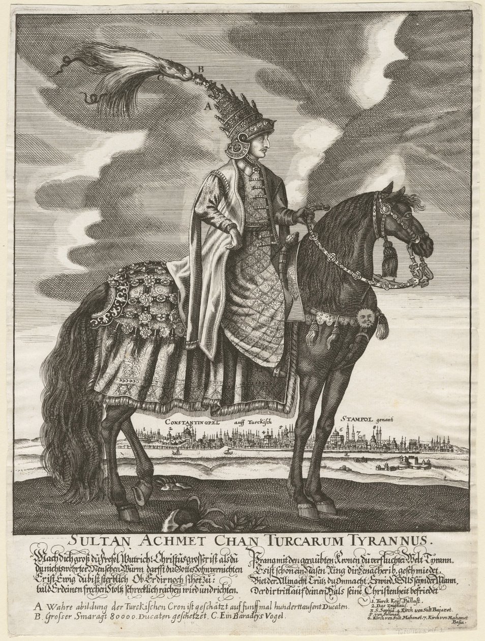 Sułtan Ahmed III 1673-1736, 1710 autorstwa Unbekannt