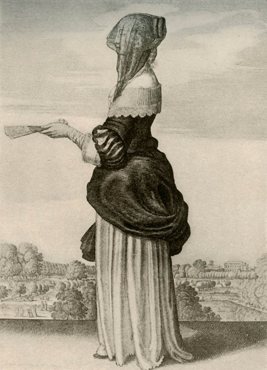 Lato - Zwykła letnia sukienka Angielki, panowanie Karola I, c1620-1640, 1937. autorstwa Unbekannt