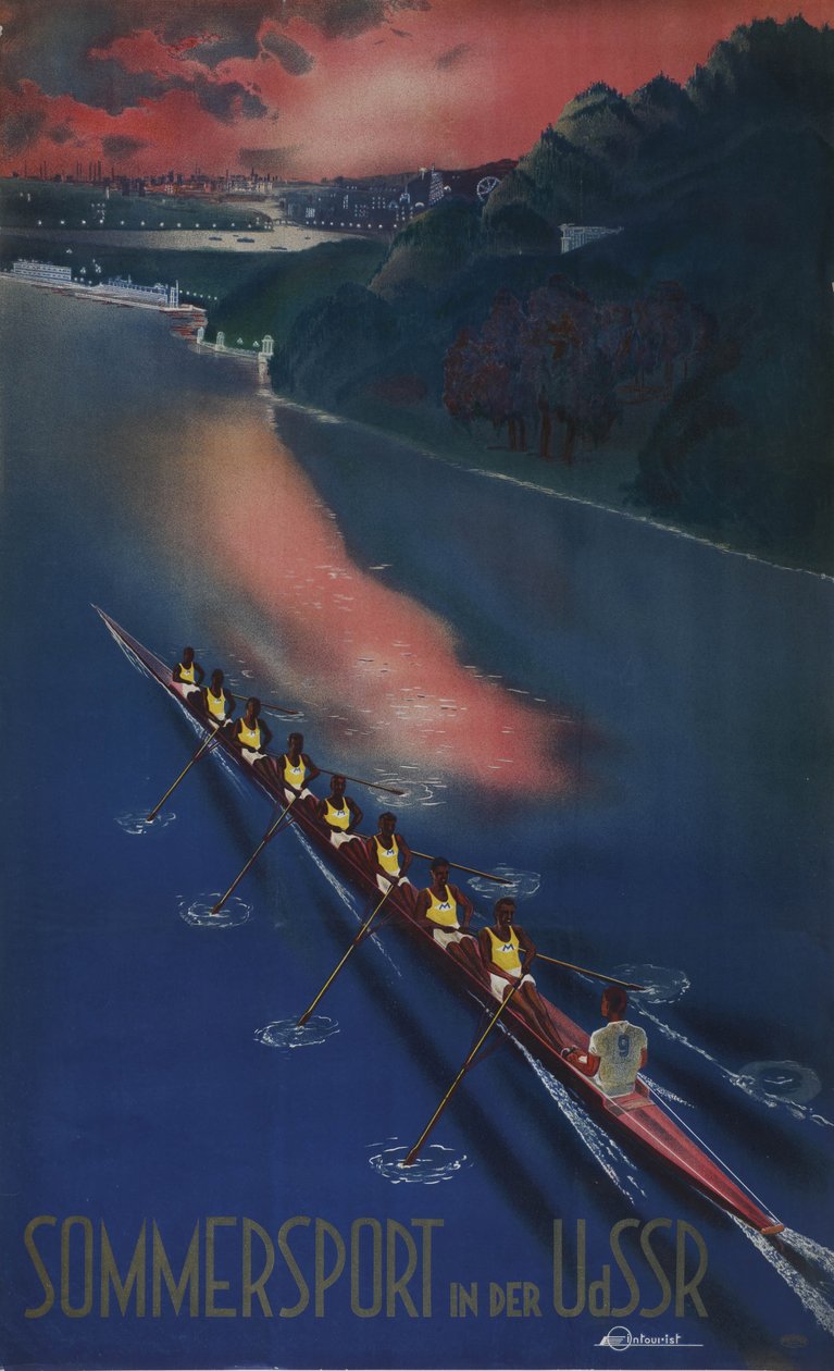 Sport letni w ZSRR Plakat firmy Intourist, 1939 autorstwa Unbekannt