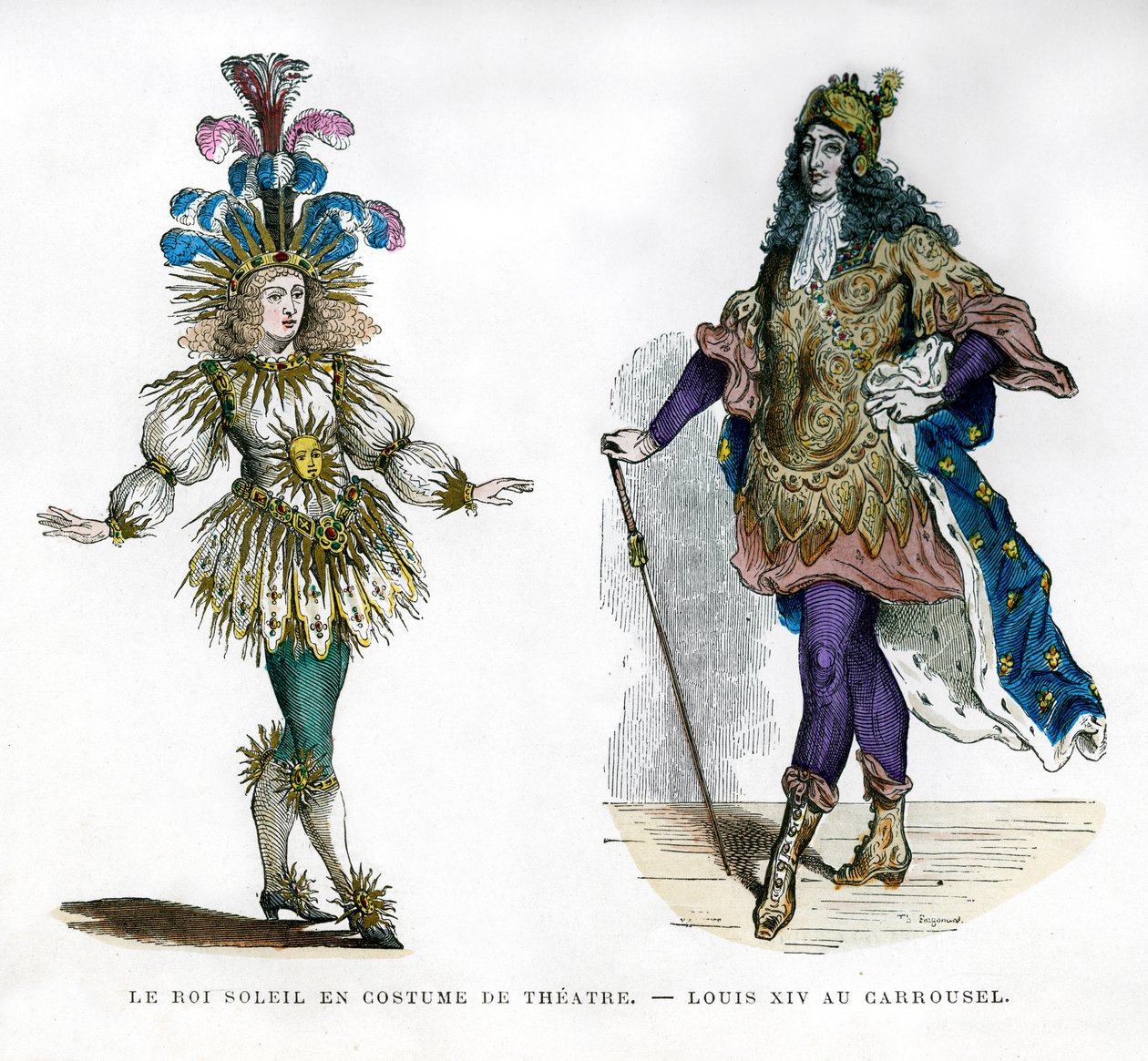Kostium teatralny Sun King i król Francji Ludwik XIV, 1882-1884 autorstwa Unbekannt